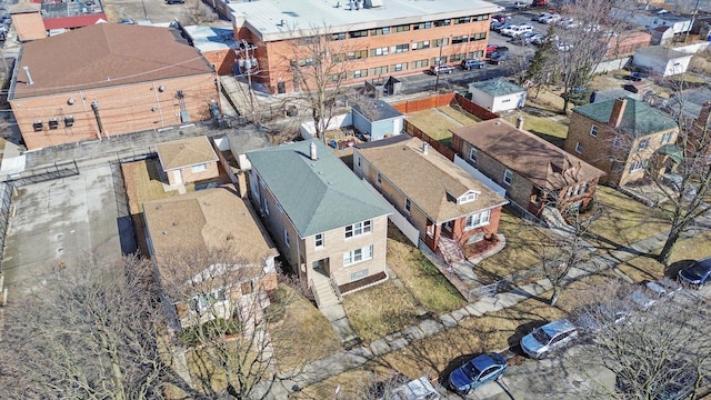 aerial view featuring a residential view