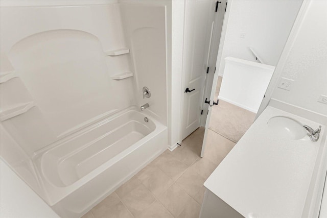 1121 Girard Ave, Des Plaines, IL 60018 - bathroom featuring tile patterned flooring, shower / tub combination, and vanity