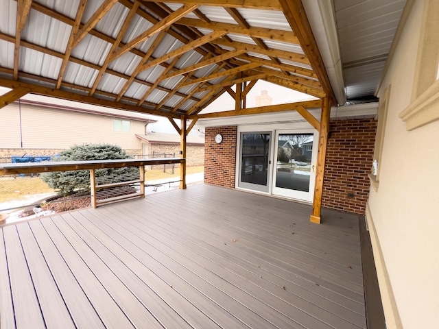 view of wooden terrace