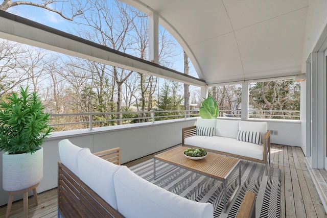 sunroom / solarium with plenty of natural light