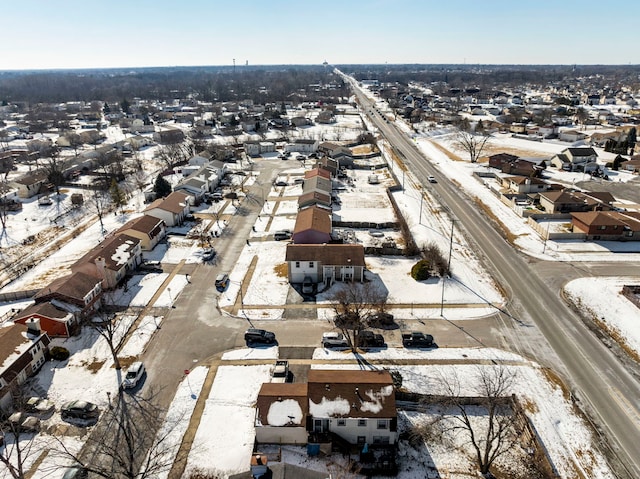 bird's eye view featuring a residential view