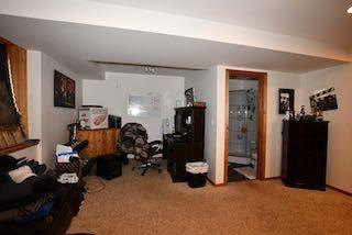 view of carpeted office