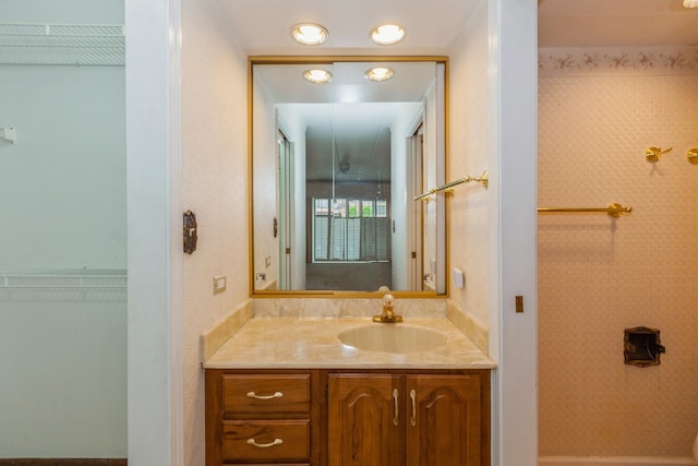 bathroom featuring vanity
