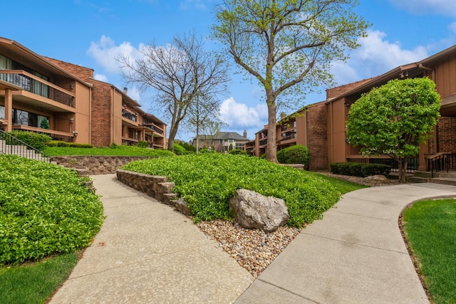 surrounding community with a residential view