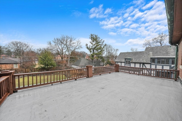 deck featuring a patio area