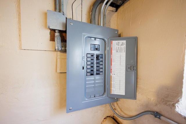 utility room featuring electric panel