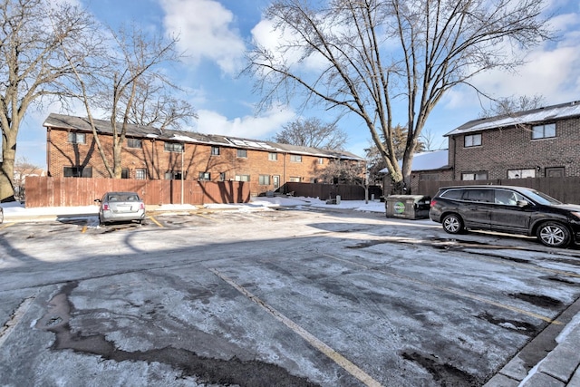 view of street featuring sidewalks and a residential view