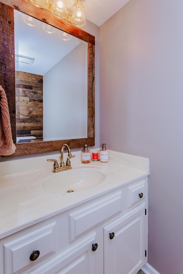 bathroom with vanity