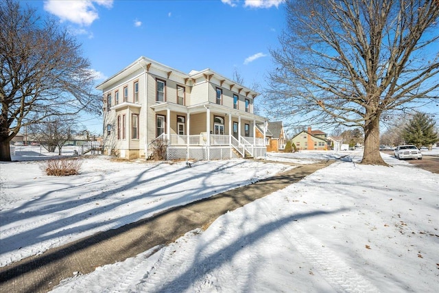 view of front of house with a porch