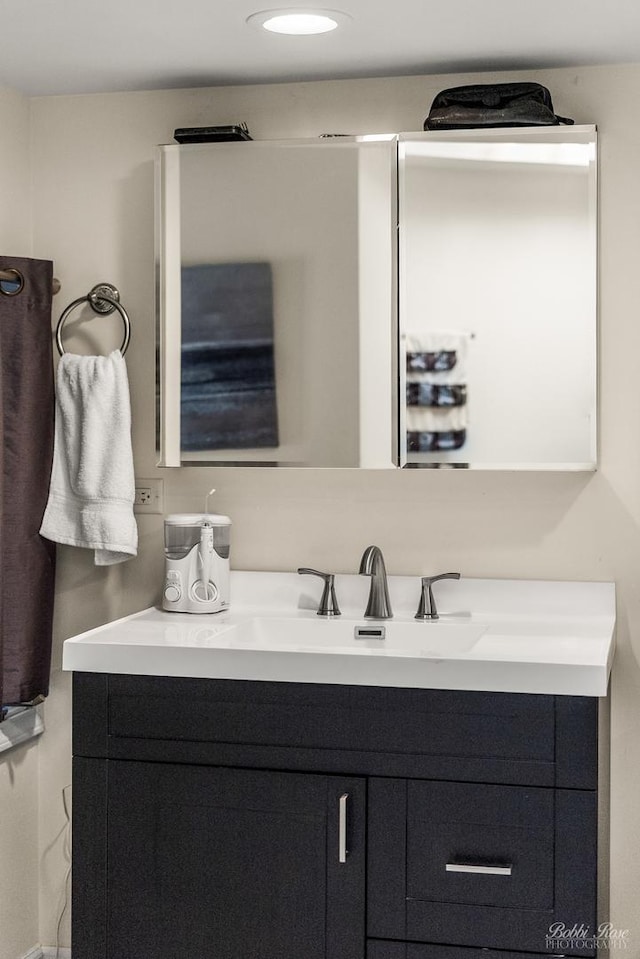 bathroom with vanity