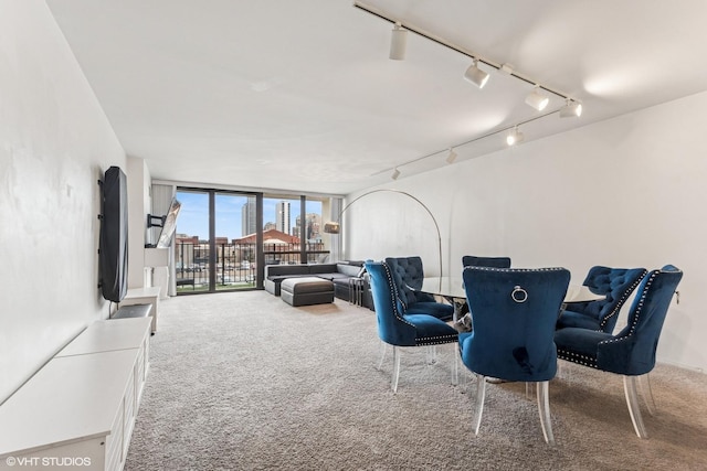 interior space with floor to ceiling windows