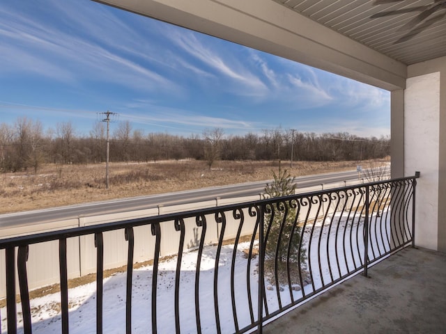 view of balcony