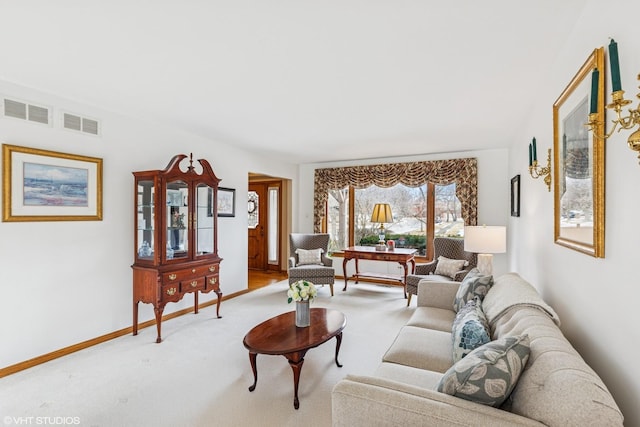 7821 Teton Rd, Orland Park, IL 60462 - living room featuring light carpet and baseboards