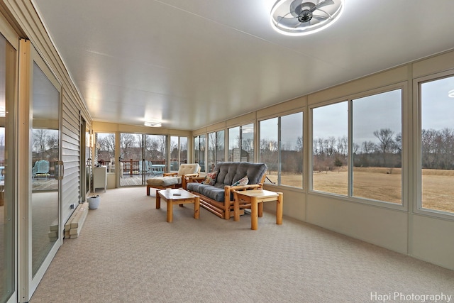 view of sunroom