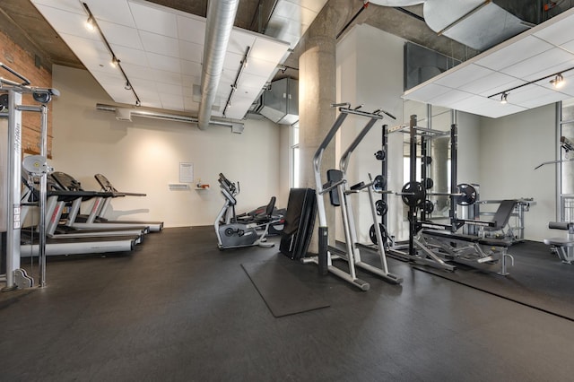 view of exercise room