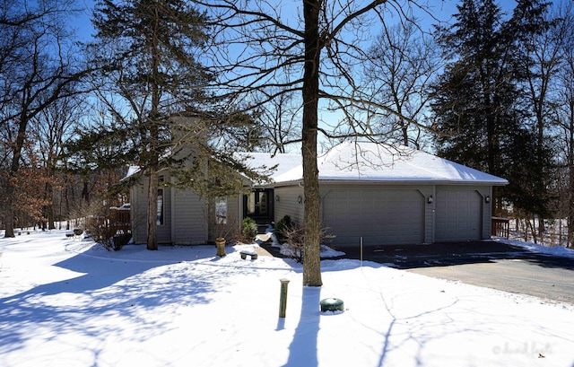 view of front of property featuring an attached garage