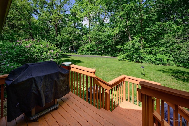 18 Colony Ln, Galena, IL 61036 - deck with a lawn and area for grilling