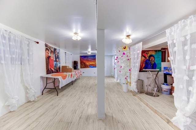 bedroom featuring wood finished floors