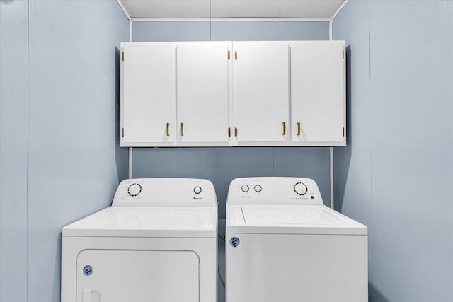 1695 Willowdale Dr, Saint Joseph, IL 61873 - washroom with cabinet space and separate washer and dryer