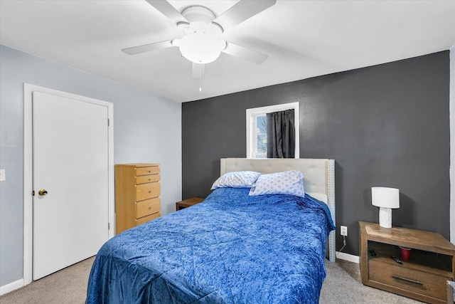 1695 Willowdale Dr, Saint Joseph, IL 61873 - carpeted bedroom featuring ceiling fan and baseboards