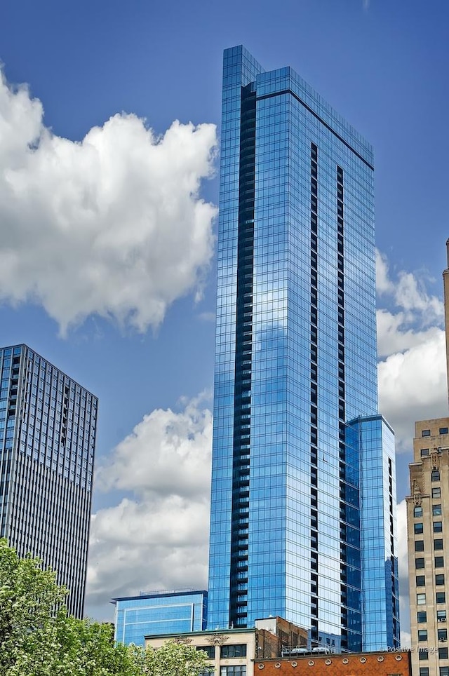 view of building exterior with a view of city