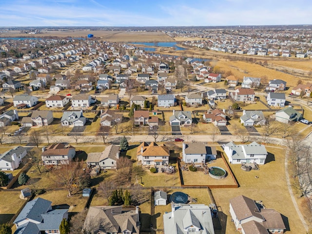 birds eye view of property featuring a residential view