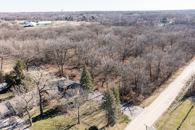 bird's eye view featuring a rural view