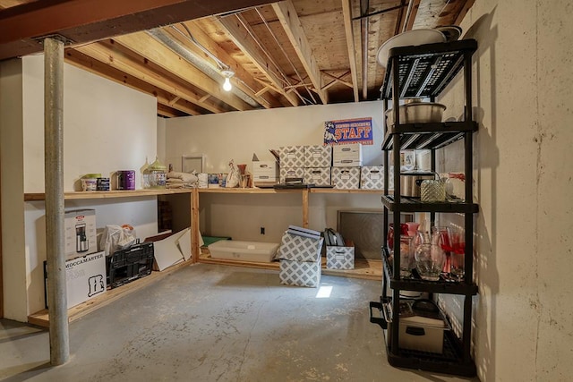 view of storage room