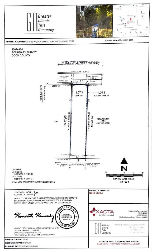 2731-37 W Wilcox St, Chicago IL, 60612 land for sale