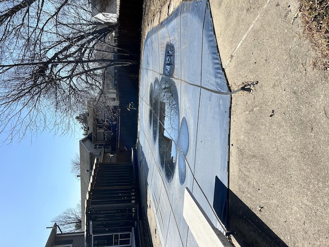 view of storm shelter