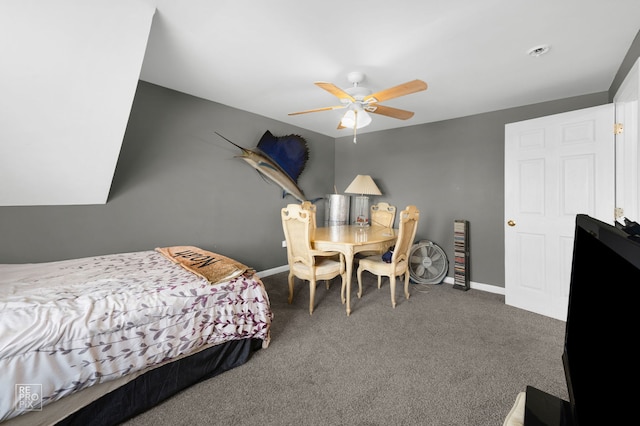 3706 Ruby St, Schiller Park, IL 60176 - carpeted bedroom featuring baseboards and ceiling fan