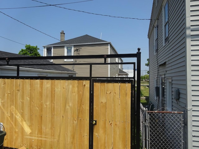 exterior space with fence