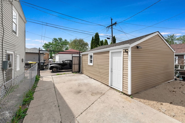 3706 Ruby St, Schiller Park, IL 60176 - garage with fence
