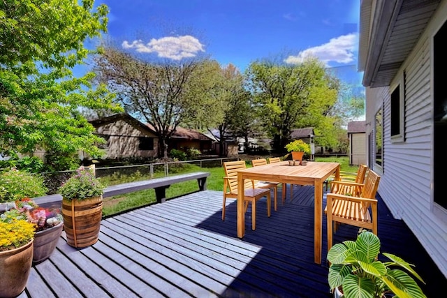 1816 Sadler Dr, Champaign, IL 61821 - wooden terrace featuring outdoor dining area