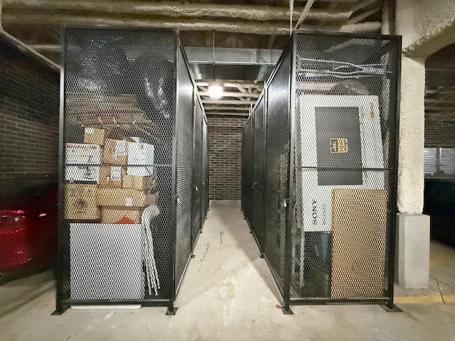 view of storage room