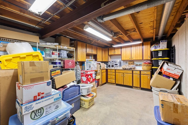 view of storage room