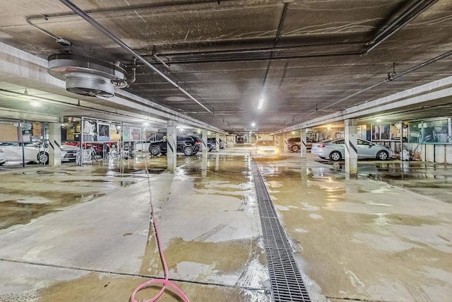 view of parking deck