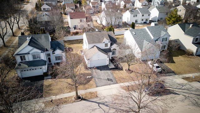 birds eye view of property featuring a residential view