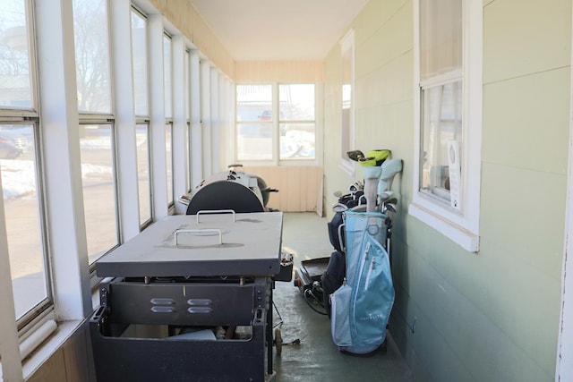 view of sunroom / solarium