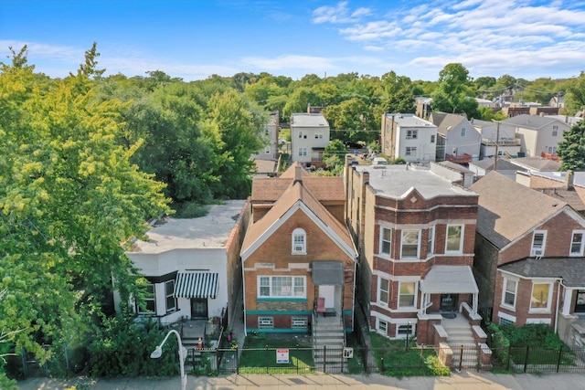 exterior space with a residential view
