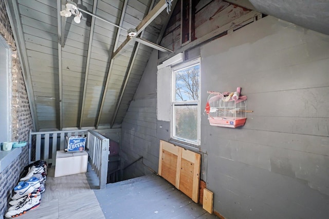 view of storage area