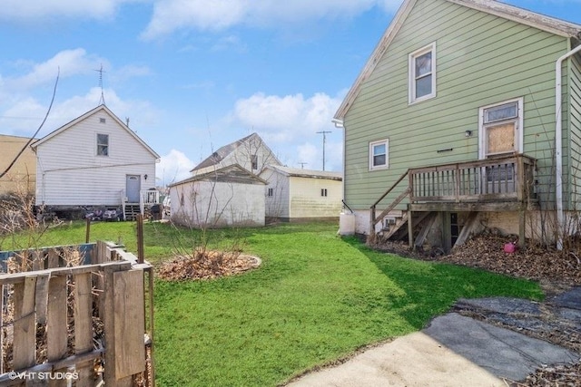 view of yard with stairway