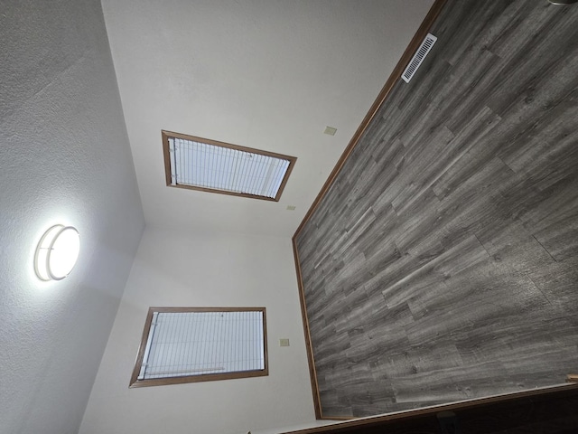 spare room with visible vents