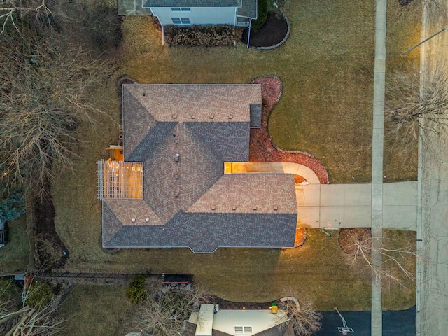 birds eye view of property