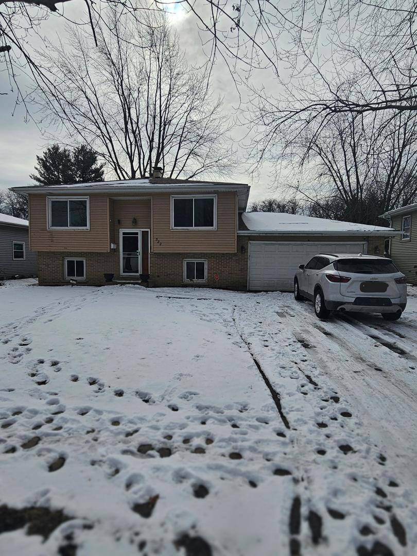 bi-level home with a garage