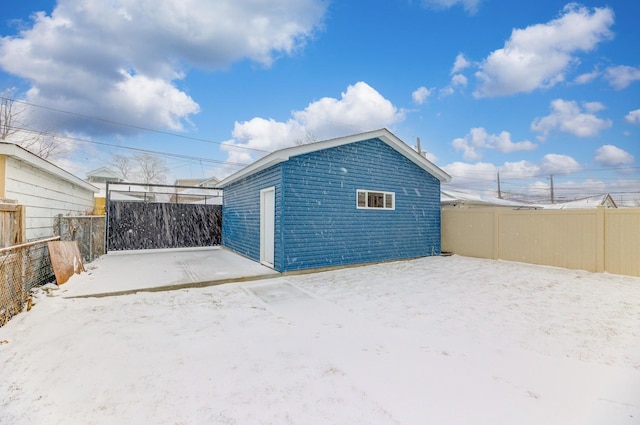 exterior space with fence