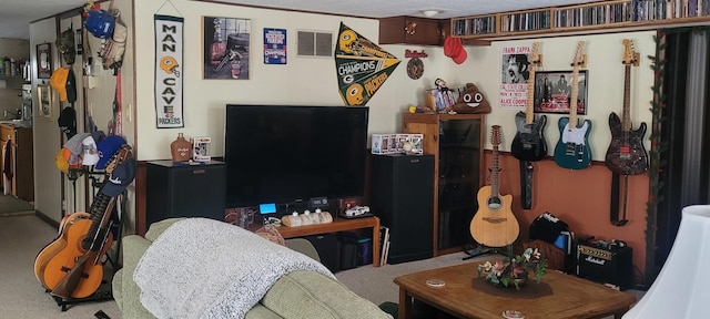 bedroom with carpet floors