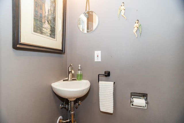 bathroom with a sink