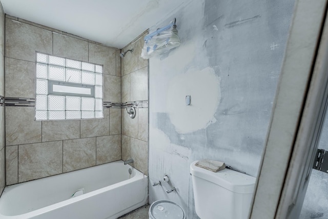 full bath featuring shower / bath combination and toilet