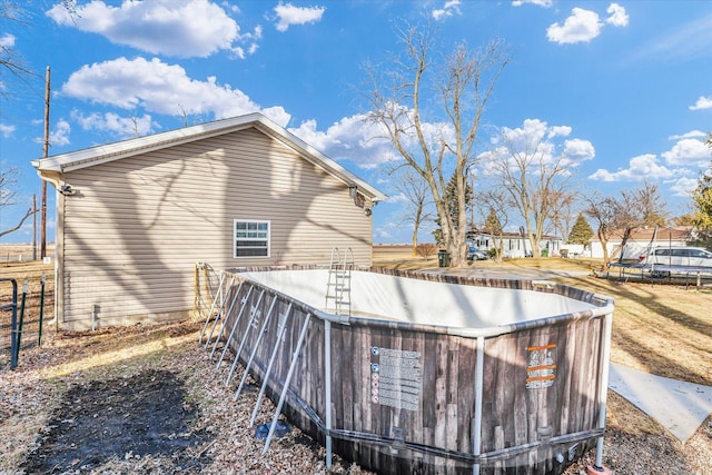 exterior space with fence